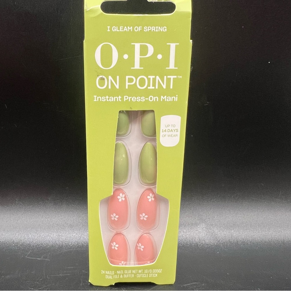 OPI On Point Instant Press-On Mani - Green and Coral